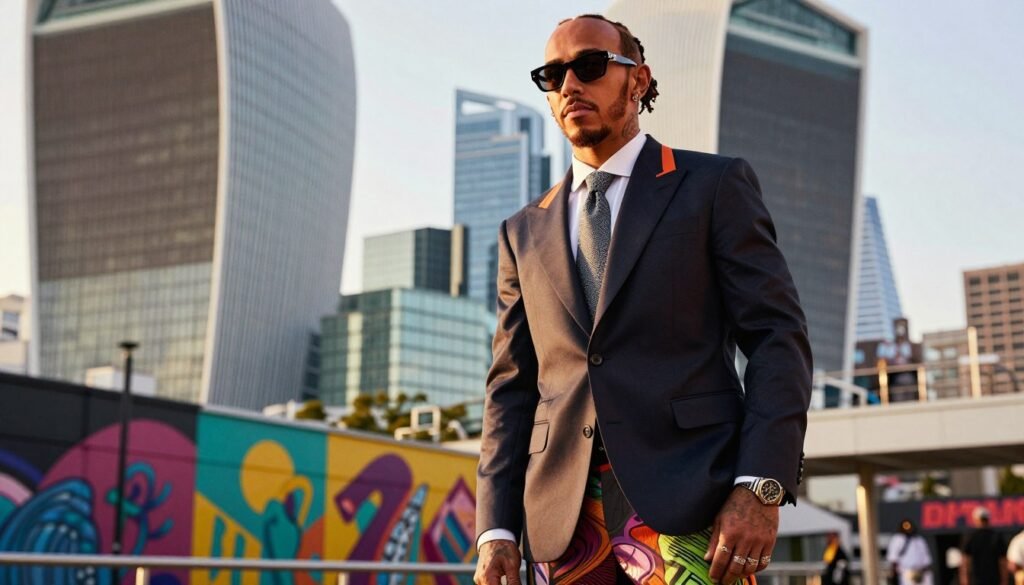 Luis Hamilton ícone de moda